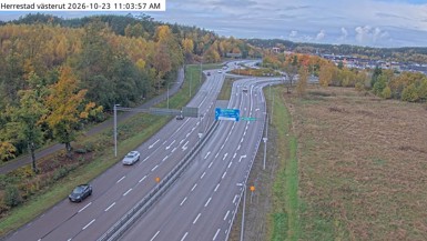 Bild från vägkamera: Herrestad västerut