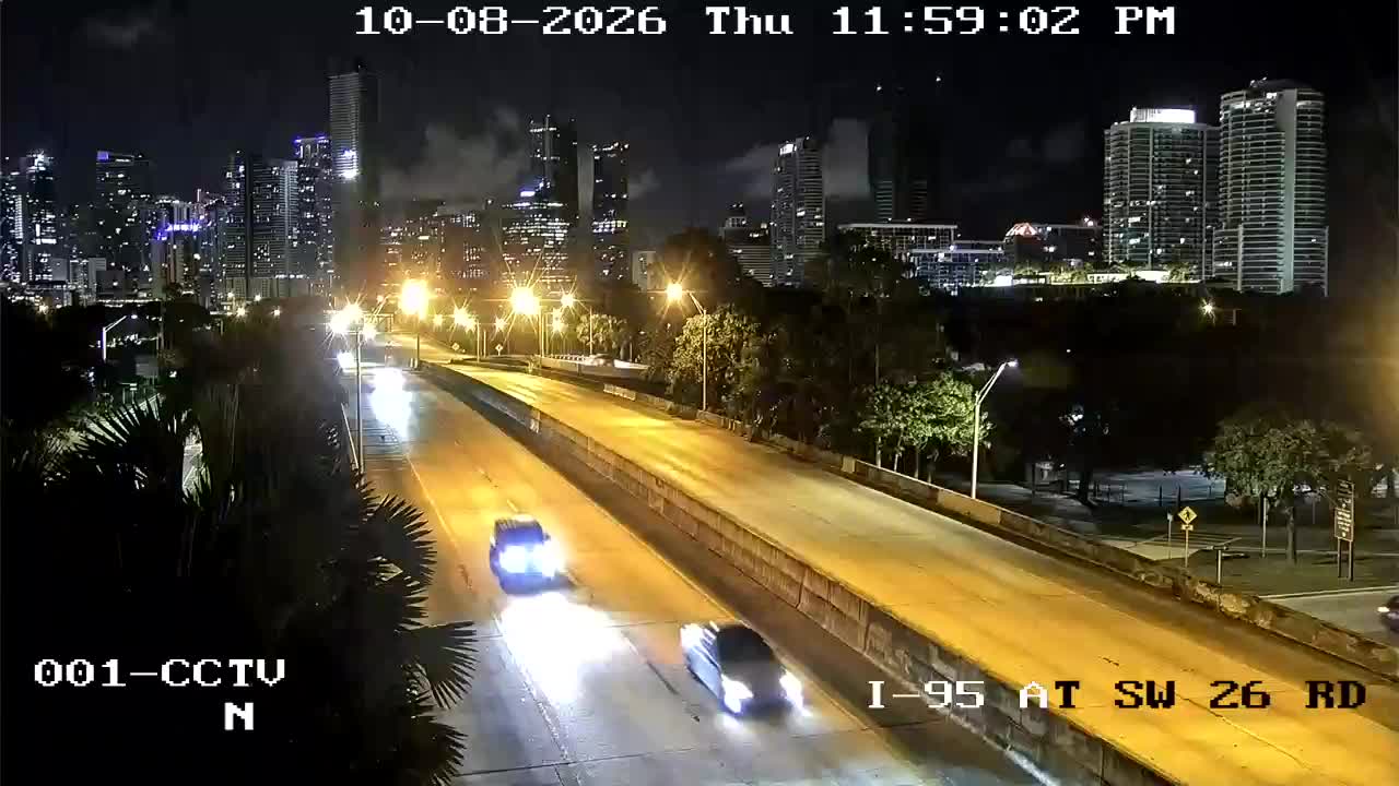 Photo from camera: I-95 at Southwest 26th Road