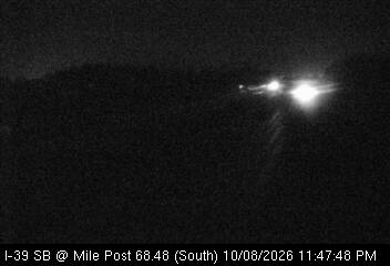 Photo from camera: I-39 SB at Mile Post 68.48