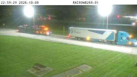 Photo from camera: Parking Only: I-80 WB MM 268 near Wilton