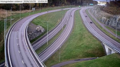 Bild från vägkamera: Hisingsleden söderut
