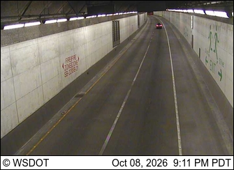 Photo from camera: SR 99 at MP 30.8: SB Tunnel, South end