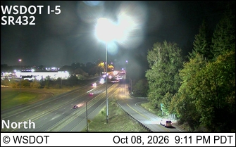 Photo from camera: I-5 at MP 36.9: SR 432 Interchange