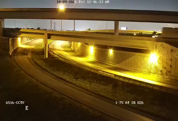 Photo from camera: I-75 AT SR 826 (N)