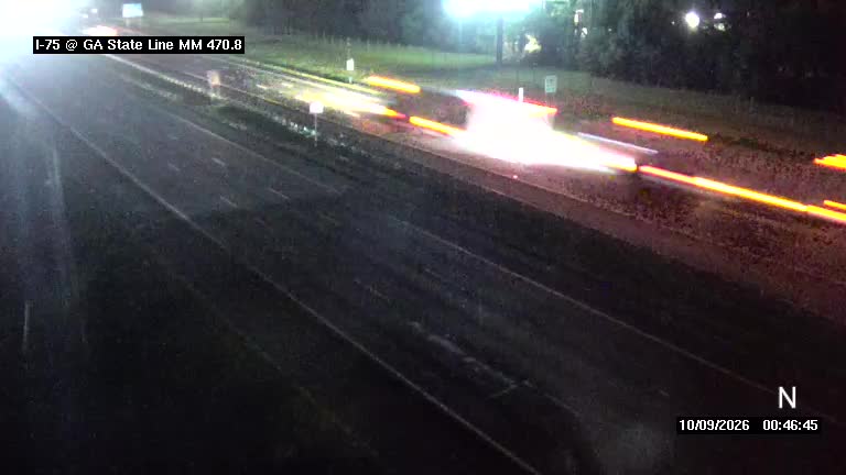 Photo from camera: I-75 @ MM 470.8 / GA State Line