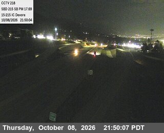 Photo from camera: I-215 : (218) 15-215 IC Devore, San Bernardino