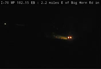 Photo from camera: I-70 MP 182.15 WB : 2.2 miles E of Big Horn Rd in Vail
