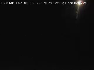 Photo from camera: I-70 MP 182.80 EB : 2.6 miles E of Big Horn Rd in Vail
