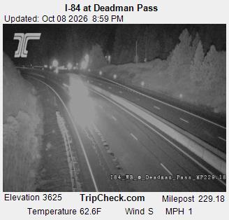 Photo from camera: I-84 at Deadman Pass