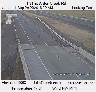 Photo from camera: I-84 at Alder Creek Rd