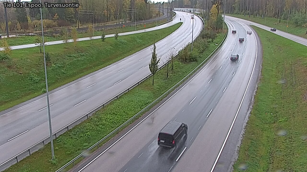Kelikamera Espoo Turvesuontie, Kehä1 - Länteen