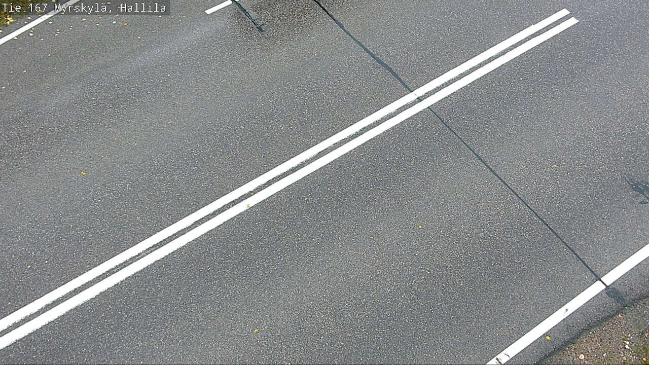 Kelikamera Myrskylä, Hallila, Tienpinta