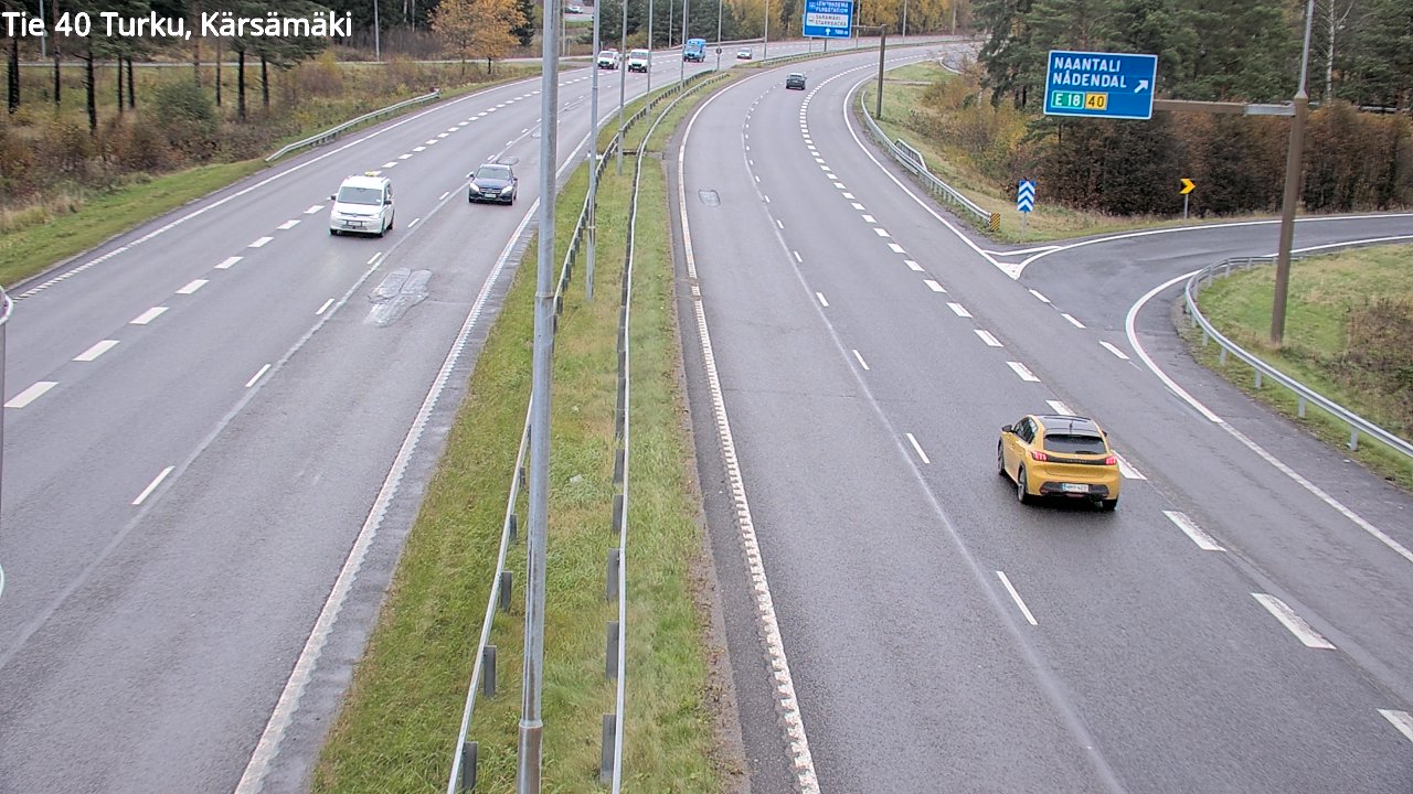 Kelikamera Turku, Kärsämäki, Tie 9 Tampereelle