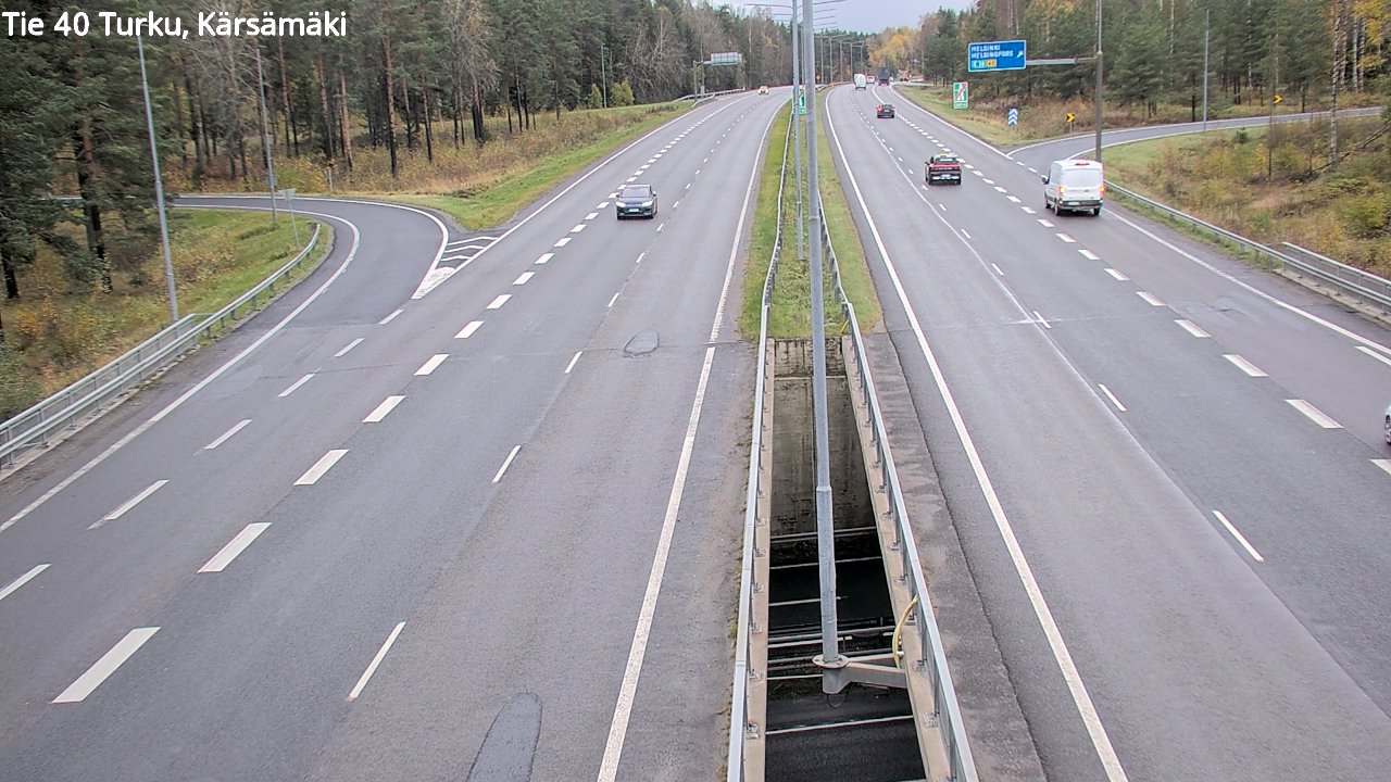 Kelikamera Turku, Kärsämäki, Tie 9 Turkuun