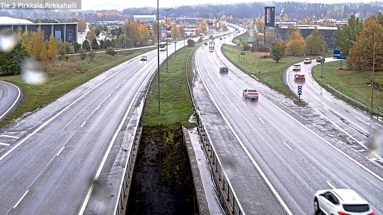 Kelikamera Pirkkala, Pirkkahalli, Tie 3 Helsinkiin