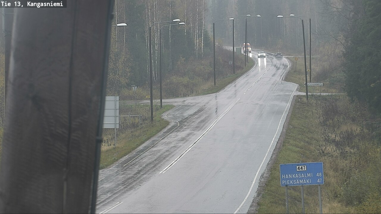 Kelikamera Kangasniemi, Tie 447 Pieksämäelle
