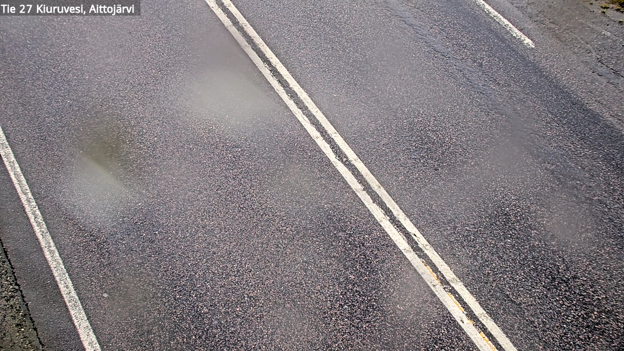 Kelikamera Kiuruvesi, Aittojärvi, Tienpinta