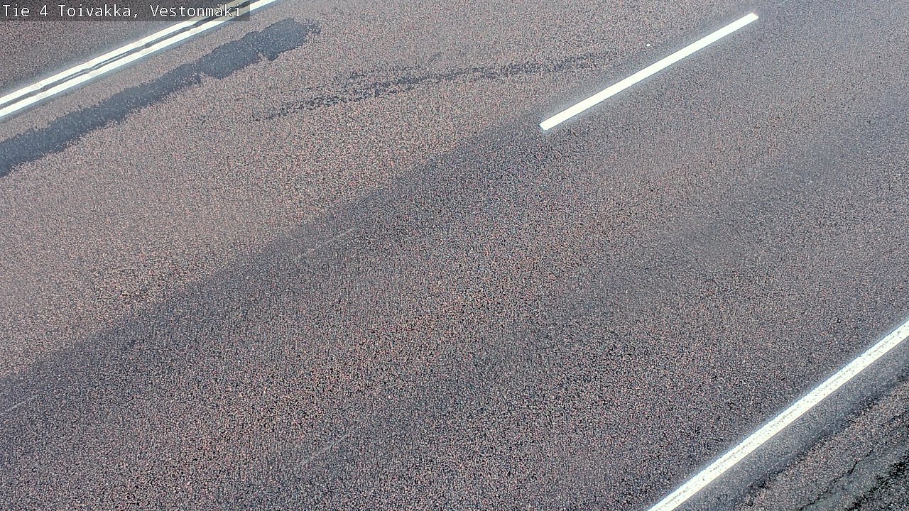 Kelikamera Toivakka, Vestonmäki, Tienpinta