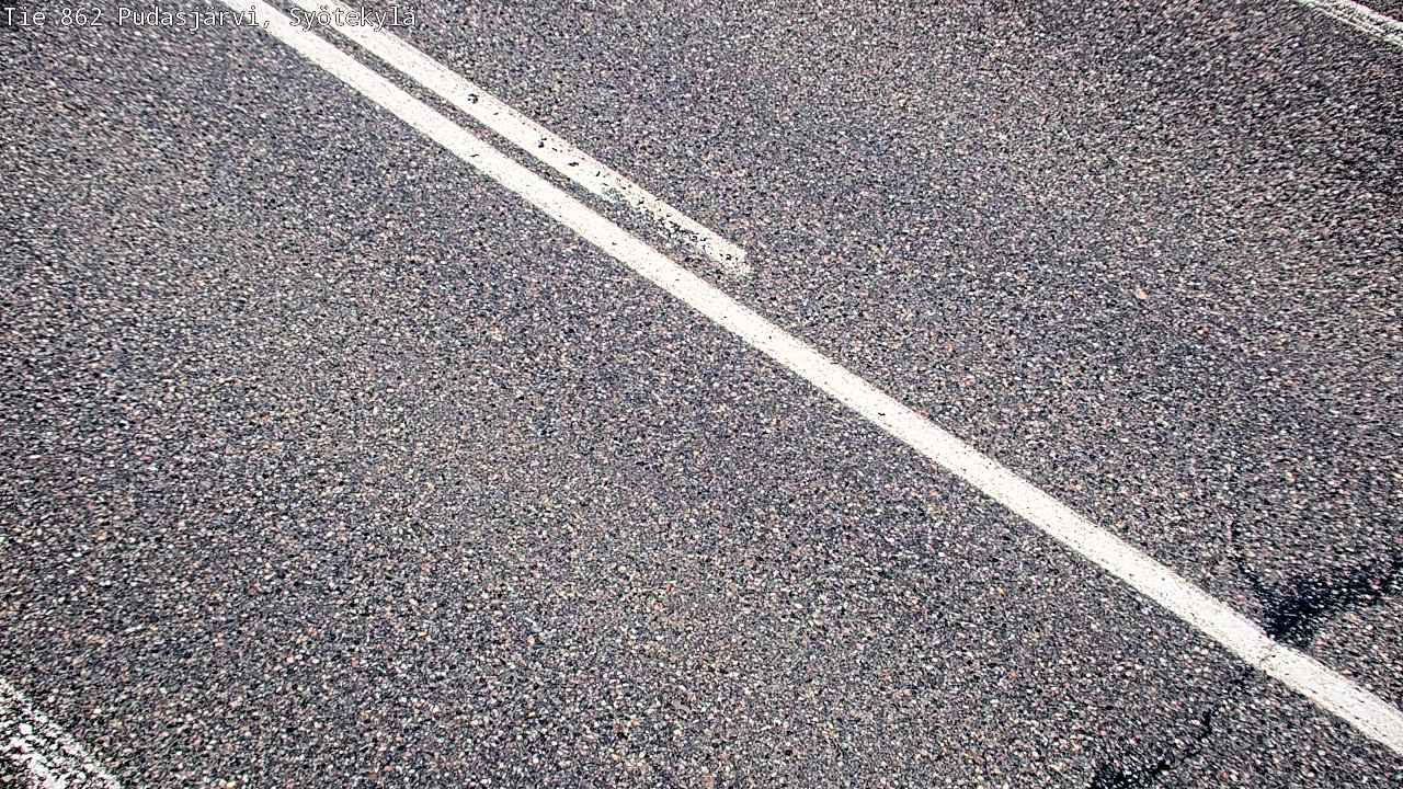 Kelikamera Pudasjärvi, Syötekylä, Tienpinta