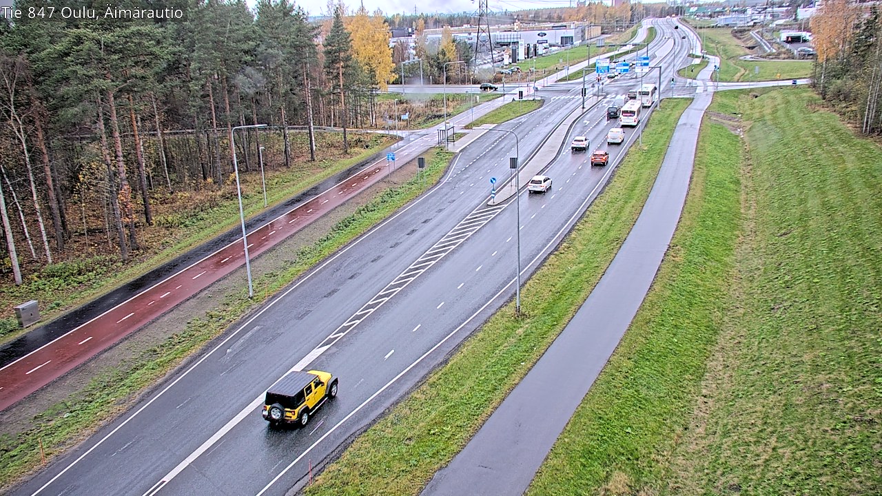 Kelikamera Äimärautio, Tie 847 Ouluun