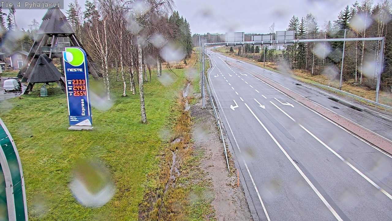 Kelikamera Tie 4 Pyhäjärvi, Ouluun