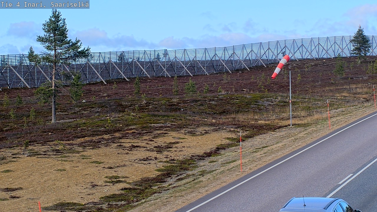 Kelikamera Inari, Saariselkä, Kaunispää, Tuulipussi Ivalon suuntaan