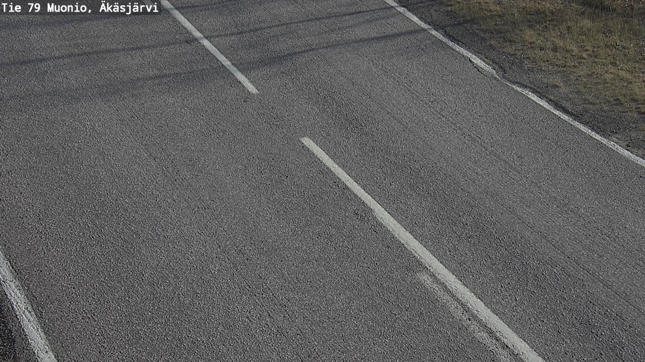 Kelikamera Muonio, Äkäsjärvi, Tienpinta