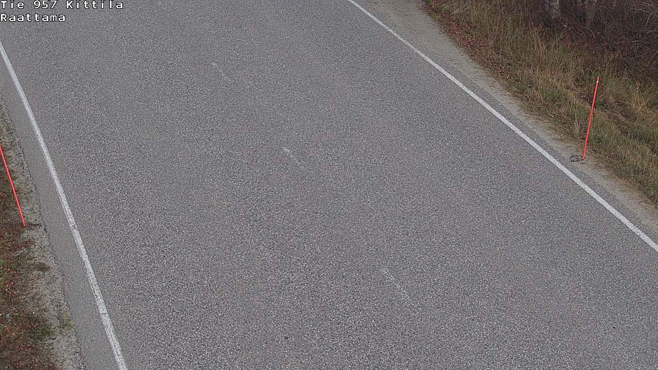 Kelikamera Kittilä, Raattama, Tienpinta
